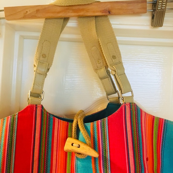 Double-Sided Beautiful Bag - Multi-Color/Teal - Picture 3 of 10